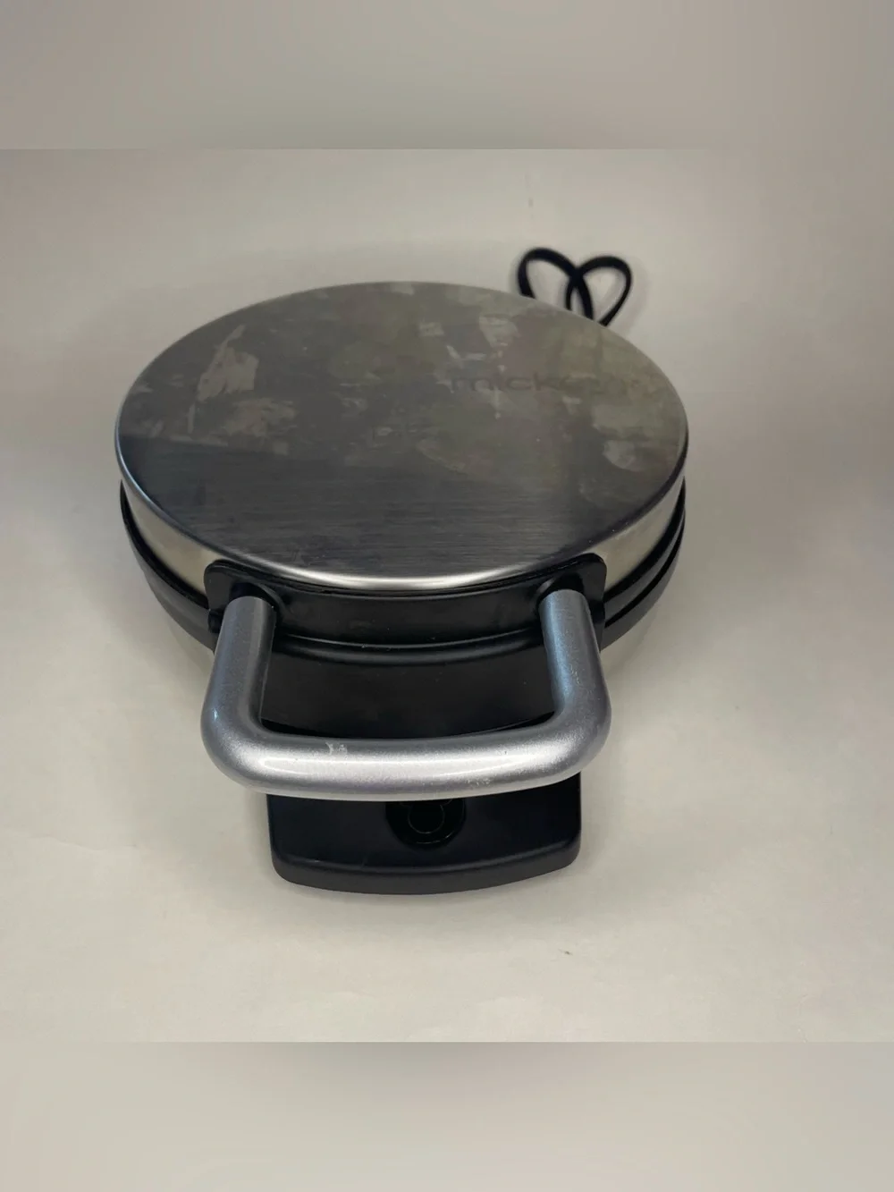 Disney DCM-1 Mickey Mouse Novelty Waffle Maker Brushed Stainless Steel Non-Stick